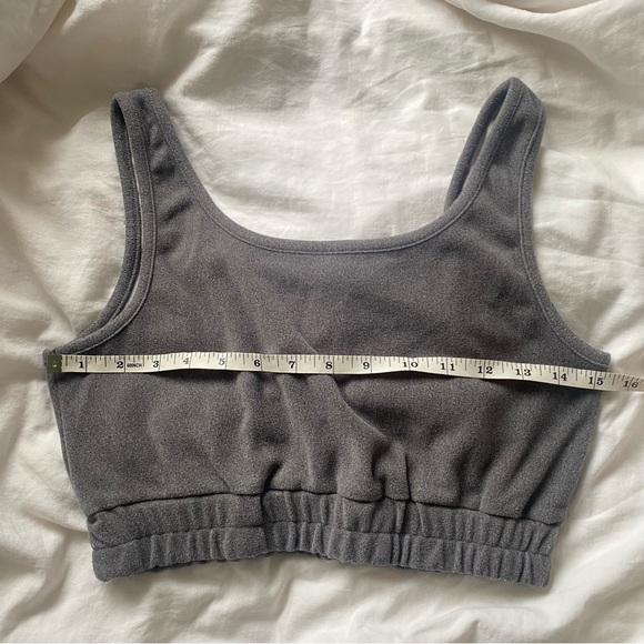 Y2K Grey Scrunch Tank Top - Picture 3 of 3
